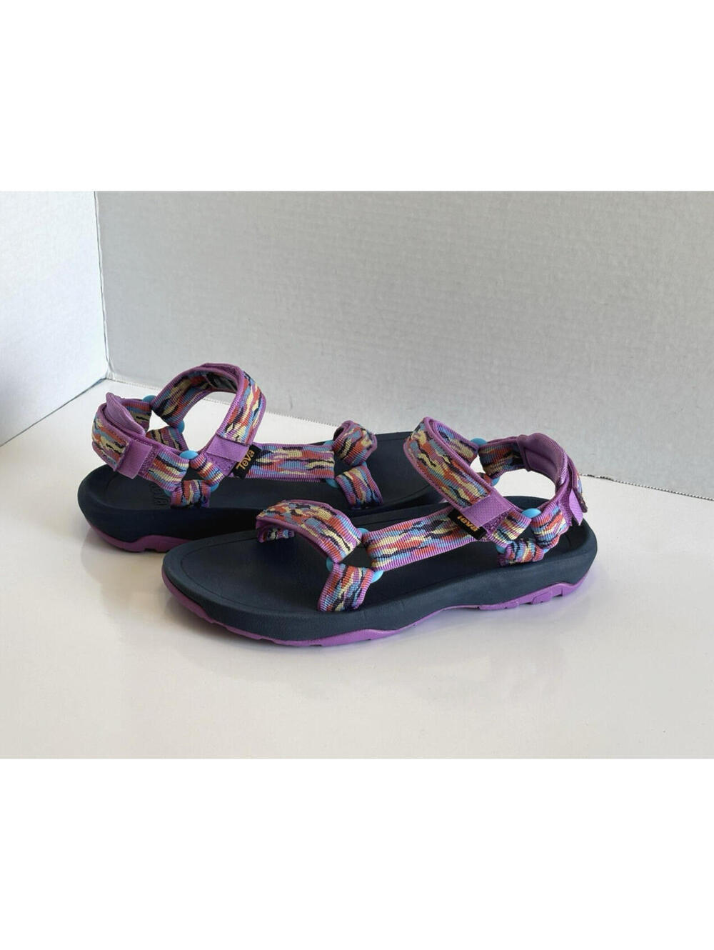 Teva Hurricane XLT2 Sandals Youth Girls Sz 4 Purple Adjust Straps Outdoor Hiking